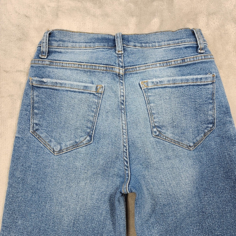 Kensie Jeans Womens 4/27 Blue High Rise The Ella Straight Stretch Denim Casual - Picture 5 of 14